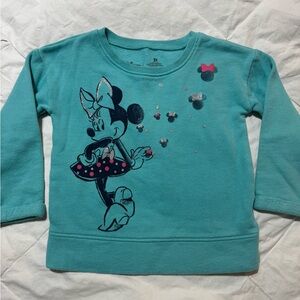 Jumping Beans Teal Minnie Mouse Kids Sweatshirt